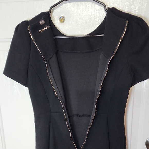 Calvin Klein Classic Black Midi Dress - Picture 6 of 8